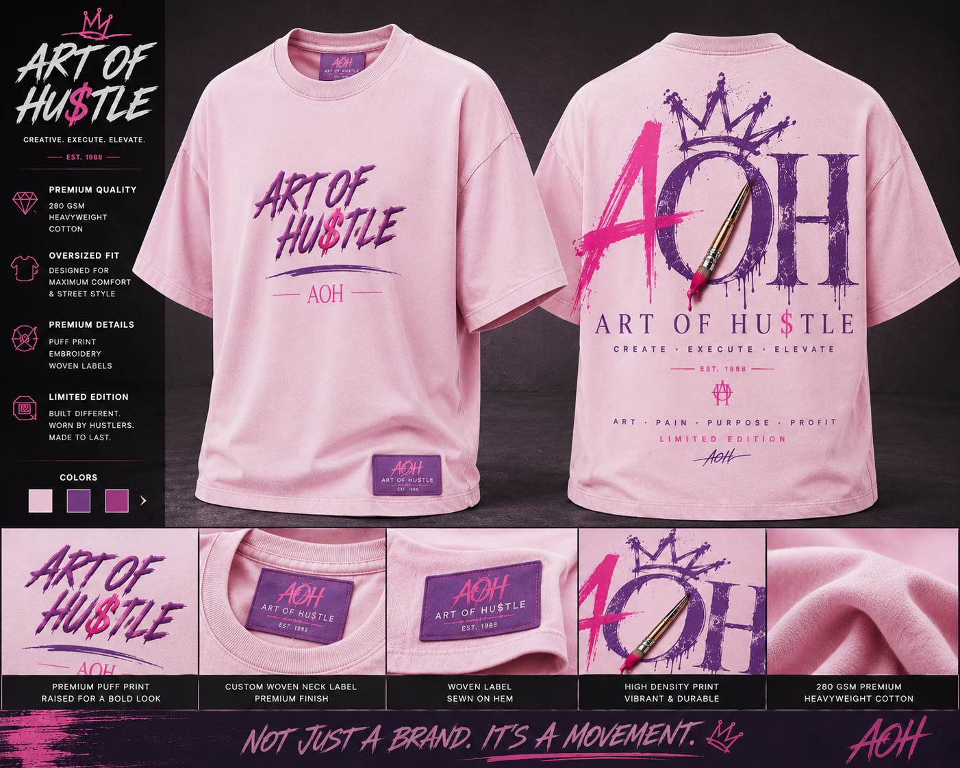 Dropping Soon Art Of Hustle Graphic Design Tees